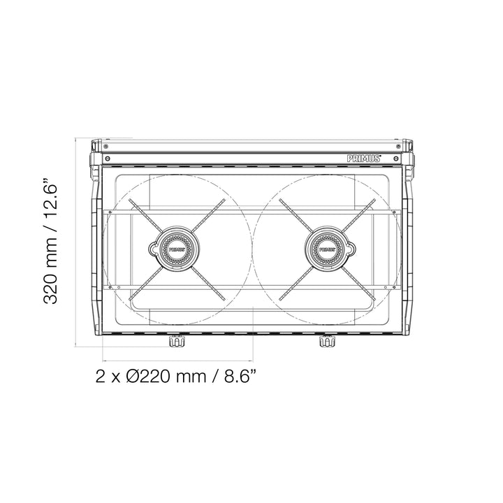 Kinjia Camping Stove | Compact, Outdoor, Double-Burner Cooker