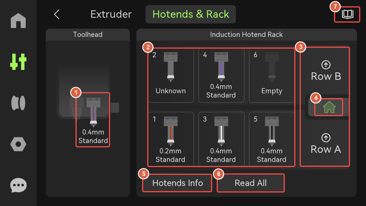 H2C Screen Operation Guide | Bambu Lab Wiki
