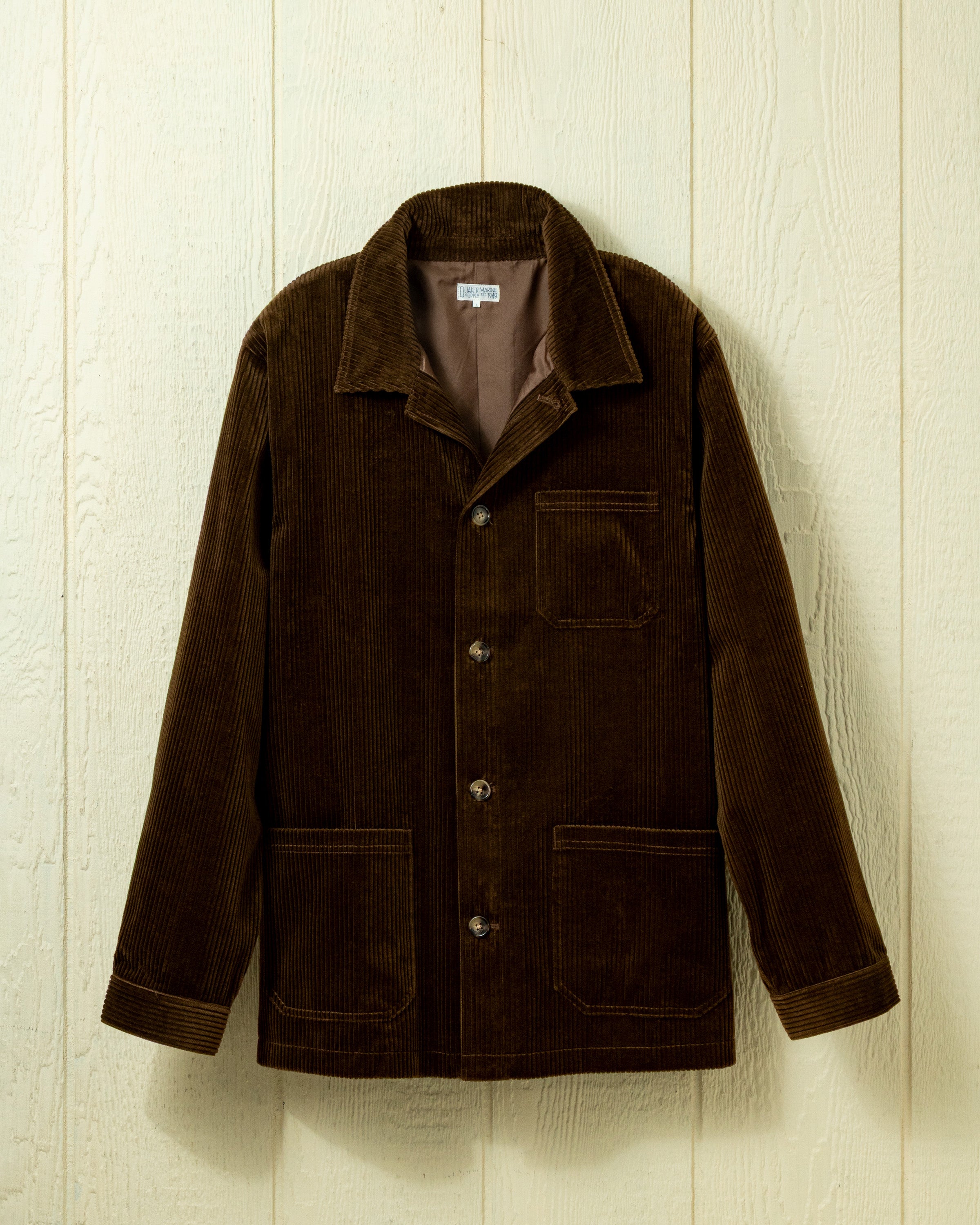 Corduroy French Workman's Jacket in Chocolate – Quaker Marine