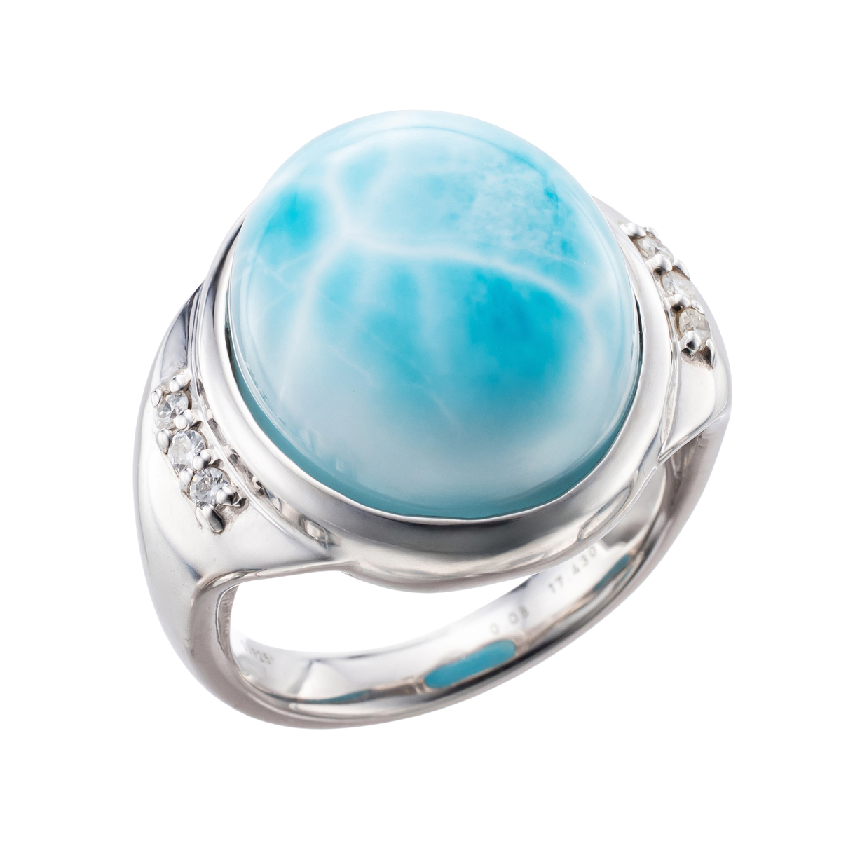 シルバー925 ラリマー リング 14ctUP 鑑別書付 - QVC.jp