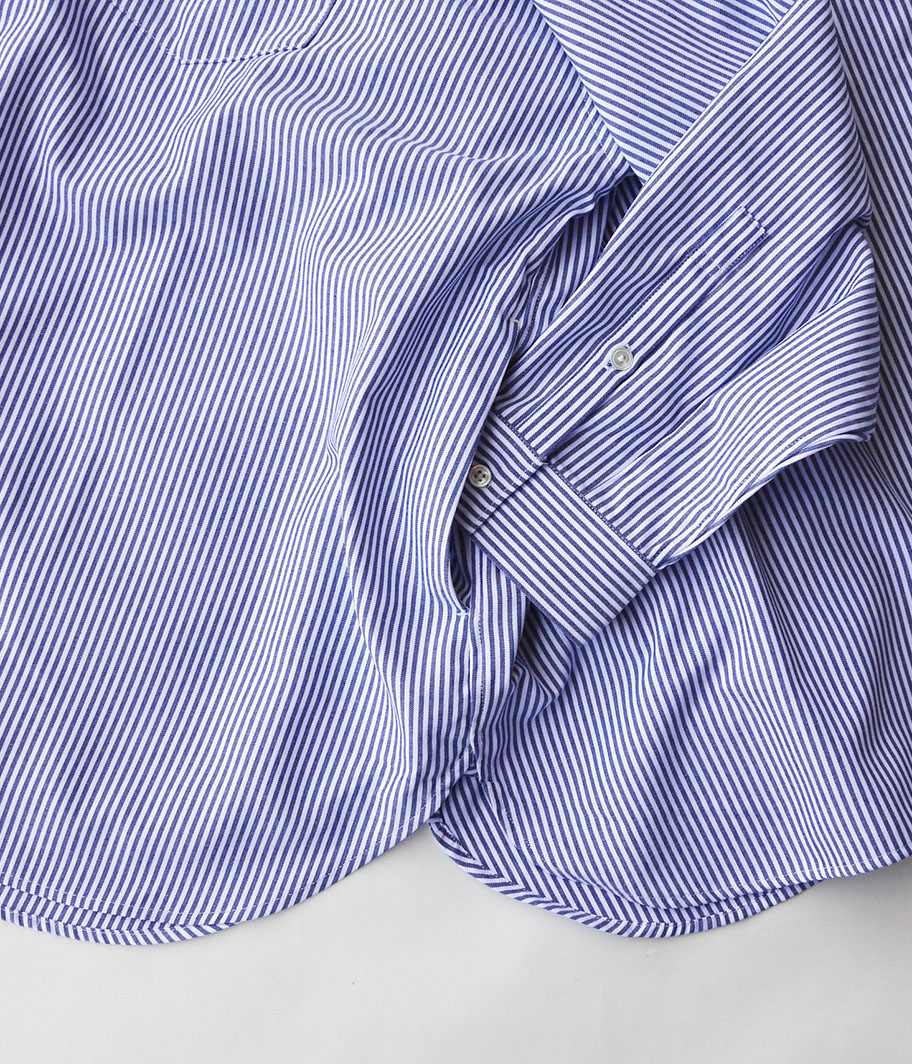 Fresh Service DRY OXFORD CORPORATE L/S B.D. SHIRT [BLUE STRIPE