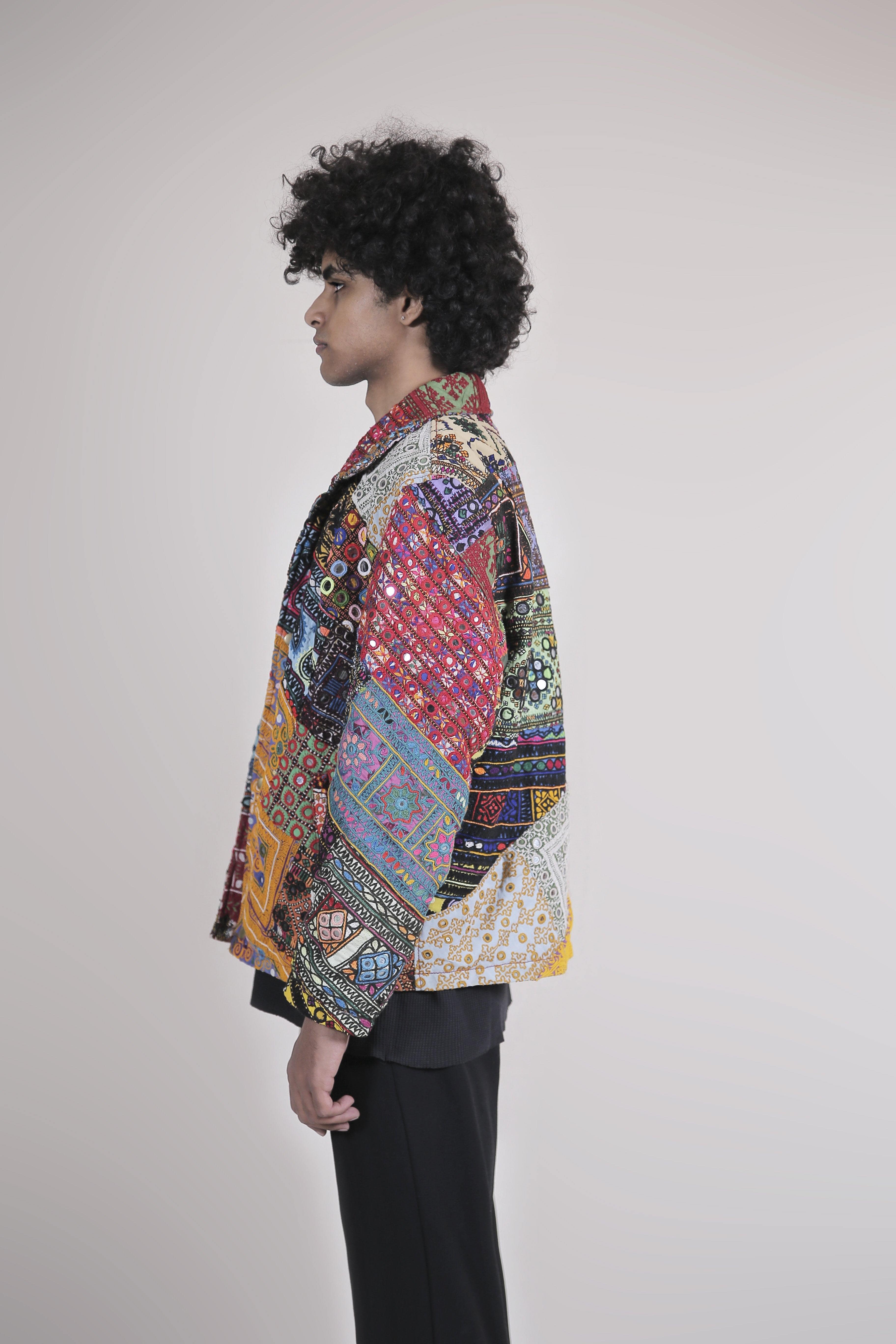 Embroidered Patchwork Jacket – Rastah