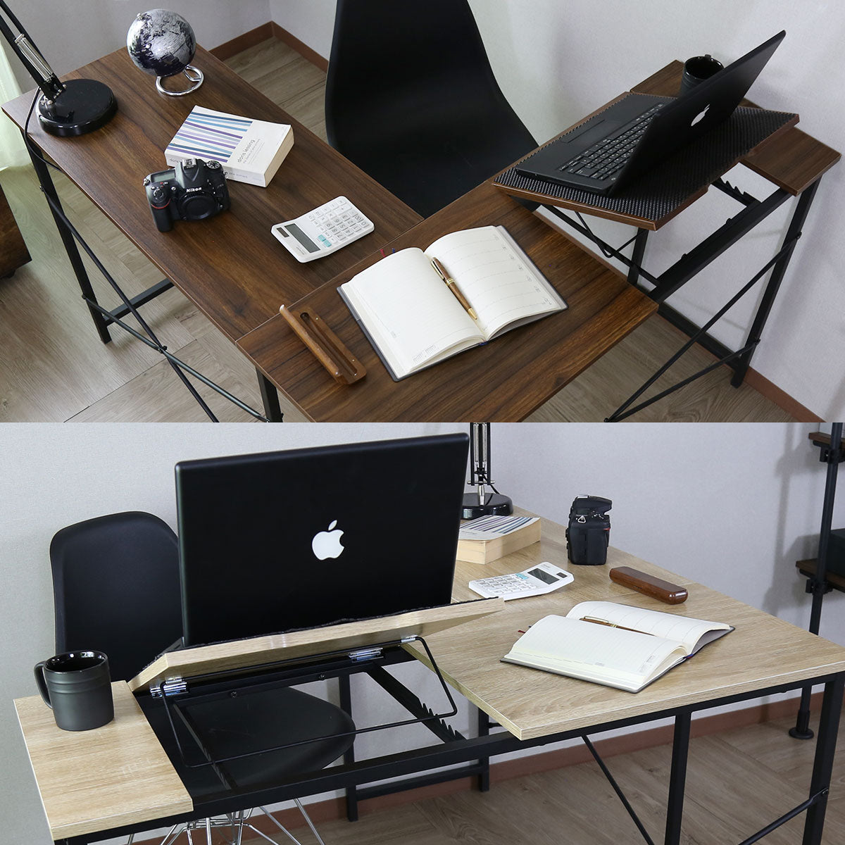 幅120】天板角度調整ができるL字デスク ナクア – remembrance-doris