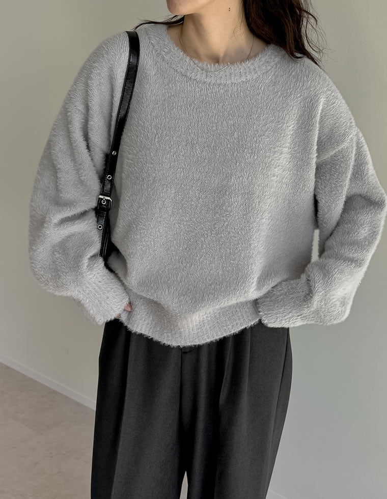 オーバーサイズシャギーニットプルオーバー - トップス通販 | 人気