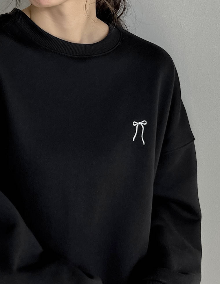 裏起毛ワンポイント刺繍スウェット - トップス通販 | 人気レディース