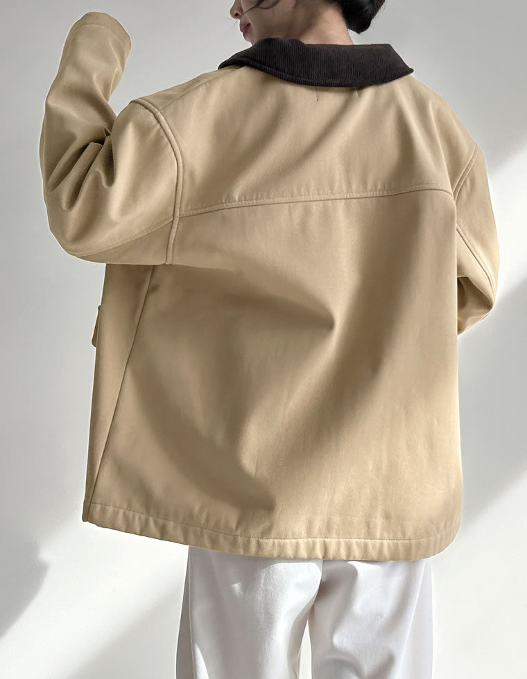 コーデュロイカラーカバーオールジャケット - ジャケット/アウター通販