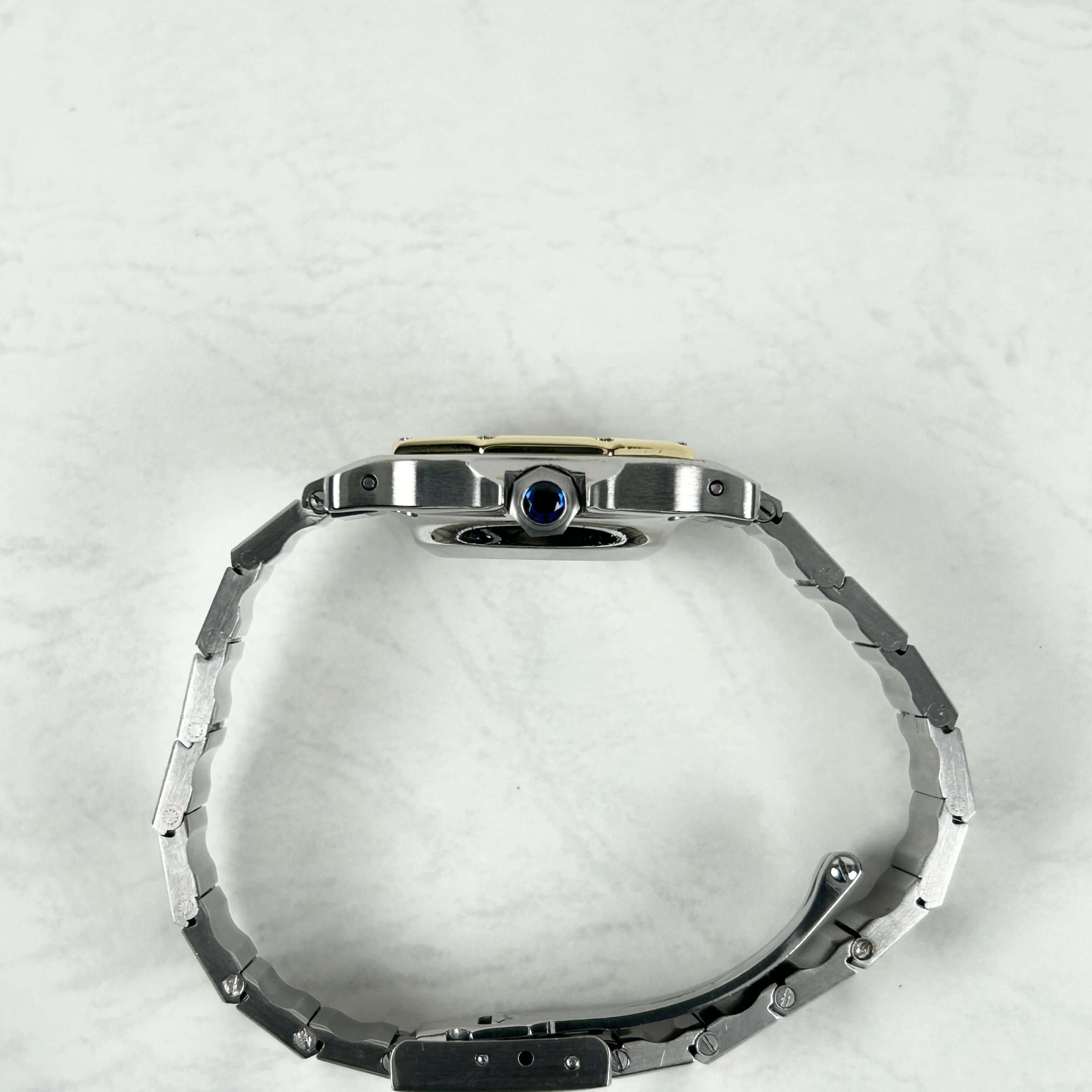 Cartier】カルティエサントスオクタゴン SM 18KYG×SS 永久保証書付き