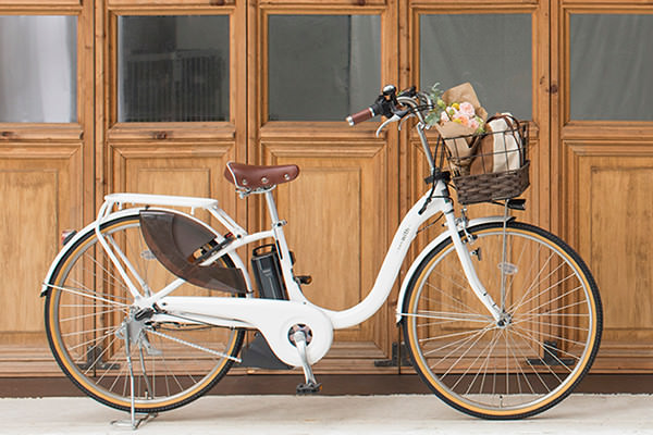 電動自転車 Panasonic A.girls ホワイト 80⚫️ 電動自転車 Panasonic