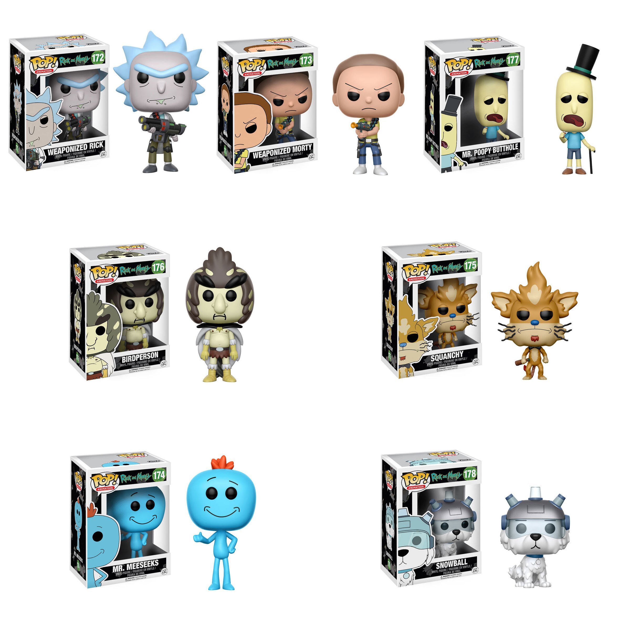 Pop! Animation: Rick and Morty - Complete Set: Funko - Tokyo Otaku