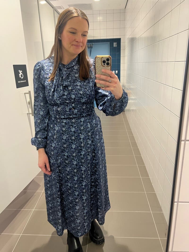 Satin Long Sleeve Midi Dress by Adam Lippes x RTR | Rent the Runway