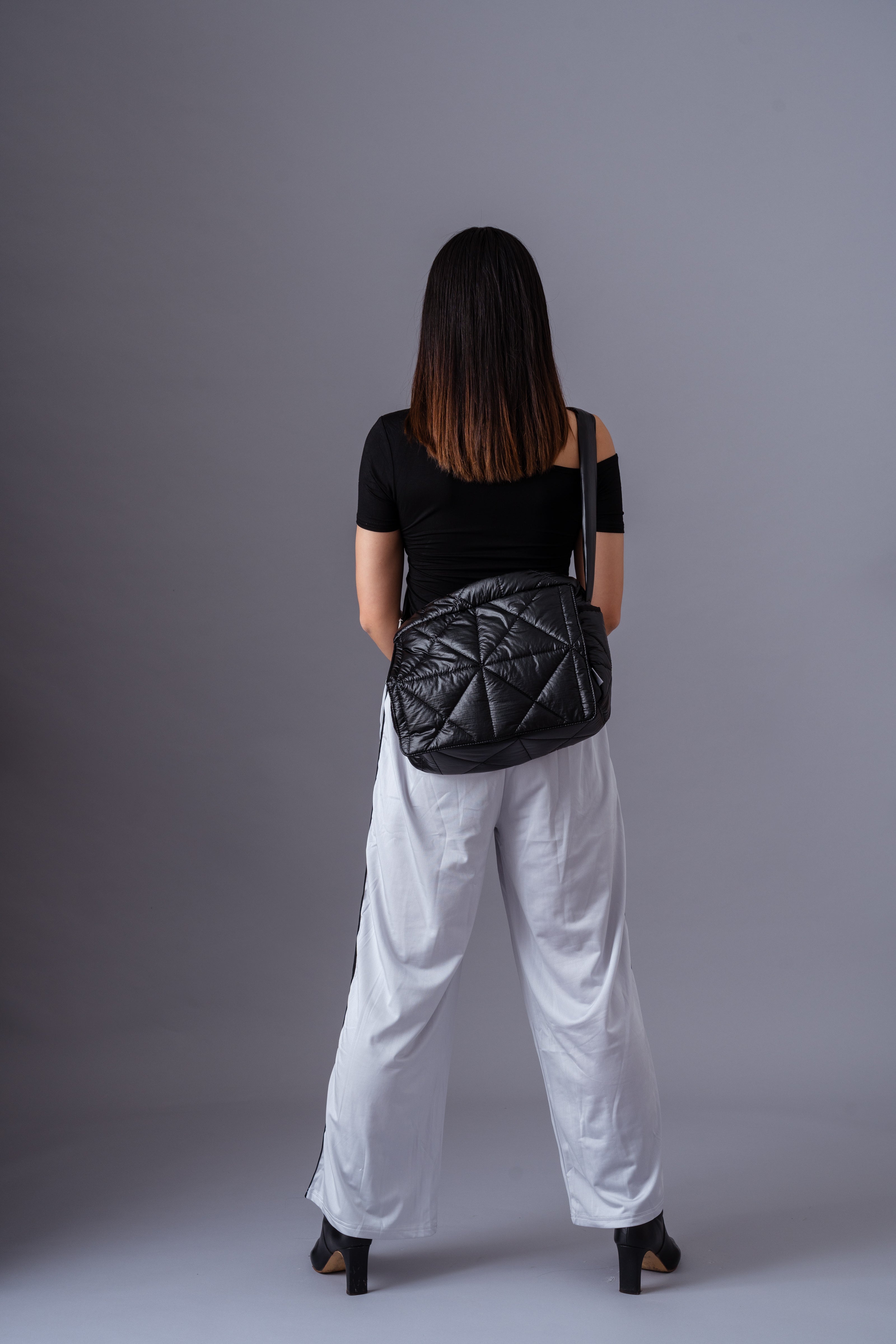 Cross quilt bag / Black – RICH RAISE