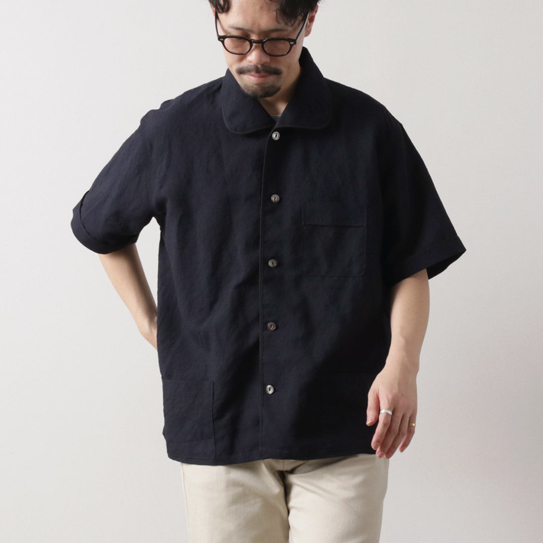 FUJITO（フジト） リネン/ウール トロピカル パジャマシャツ / メンズ