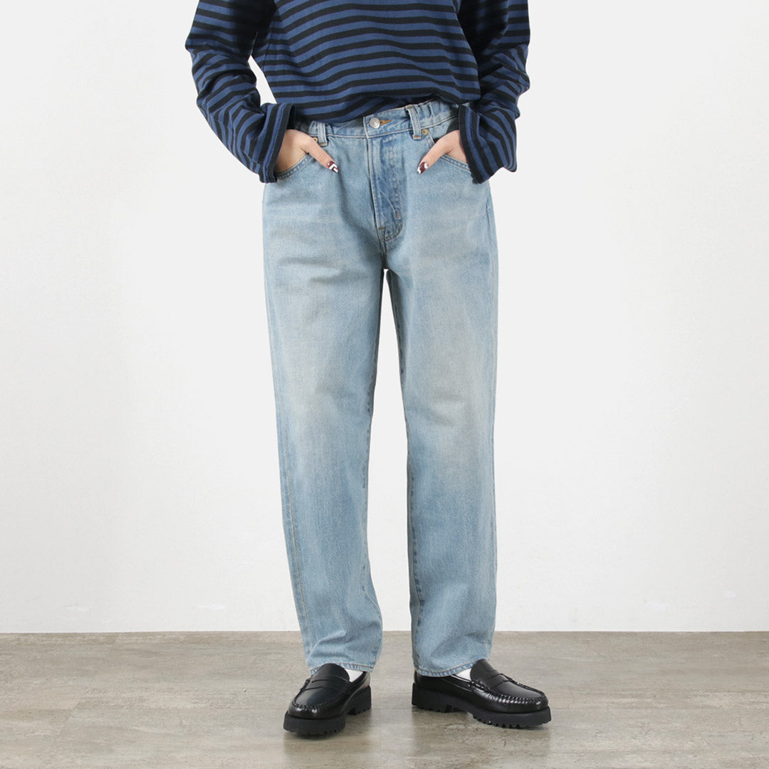 20％OFF】HARVESTY（ハーベスティ） ビッグ デニムパンツ ユーズド