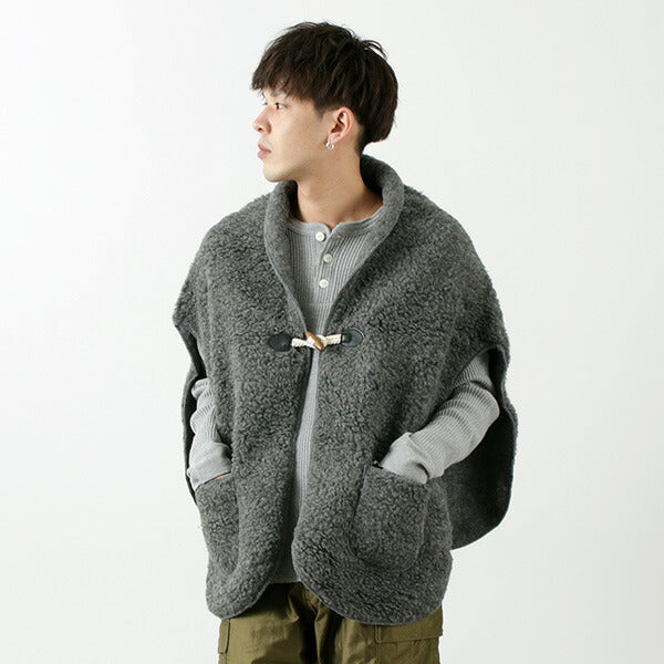 COLDBREAKER（コールドブレーカー） ボア ウール ポンチョ｜ROCOCO