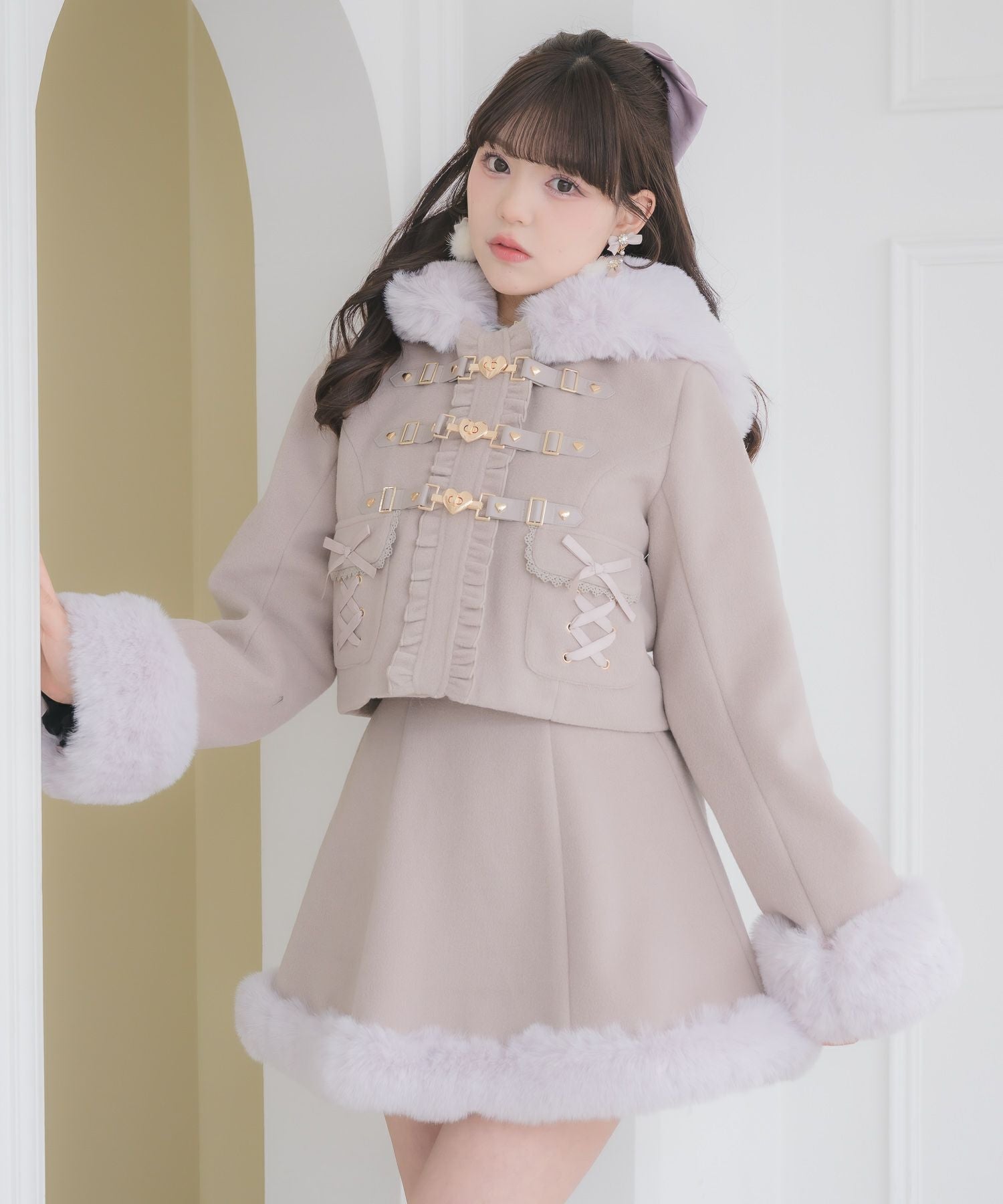 ハートバックルショートコート | Rlab store