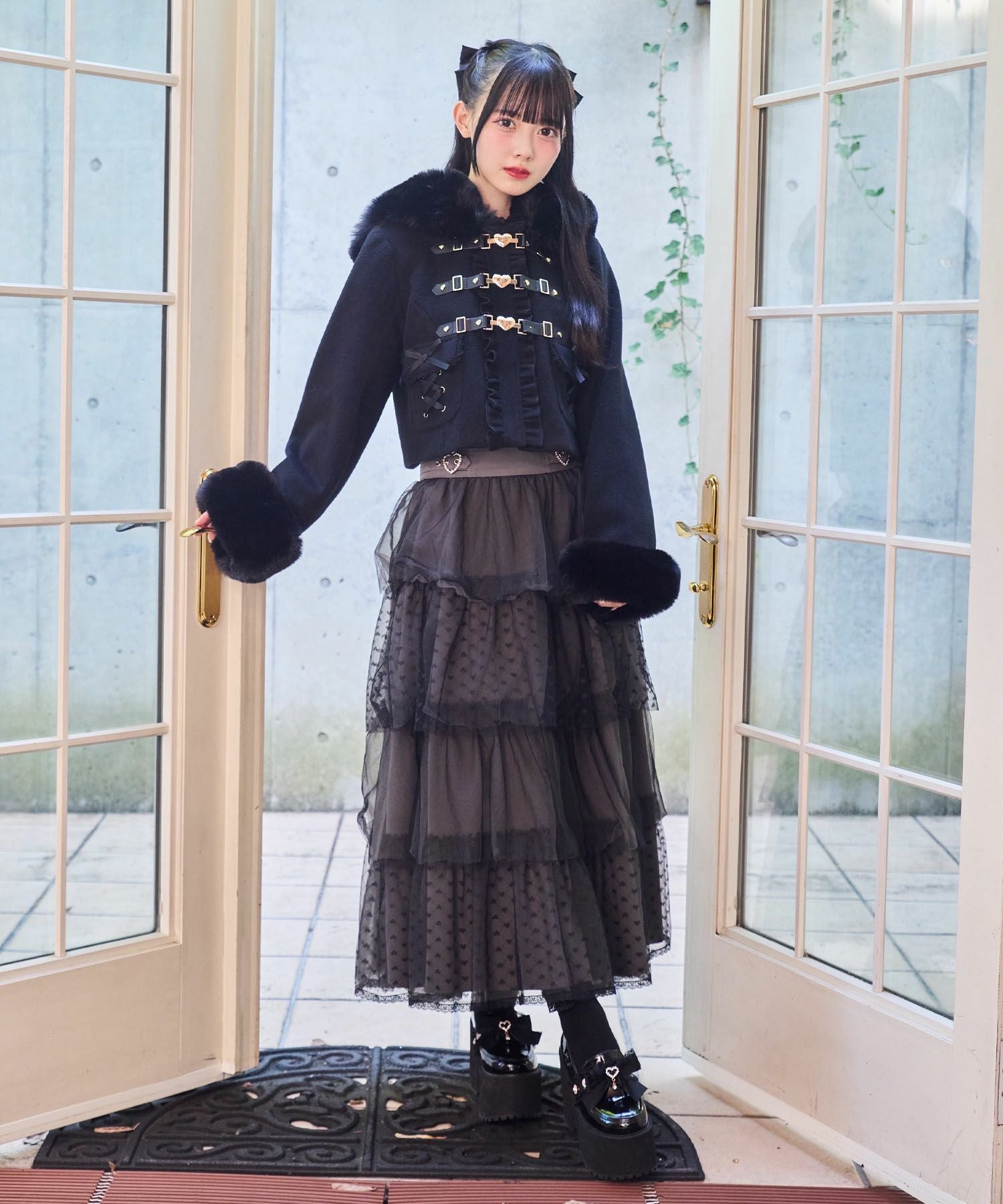 ハートバックルショートコート | Rlab store