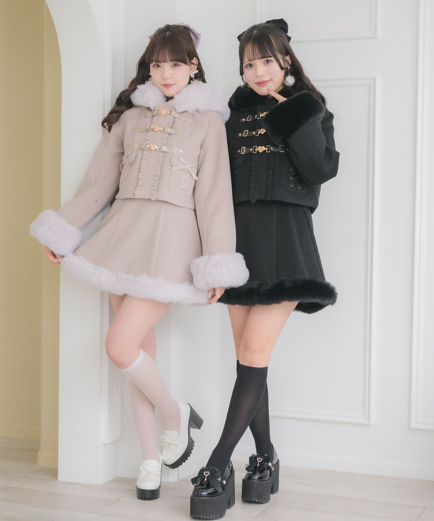 ハートバックルショートコート | Rlab store