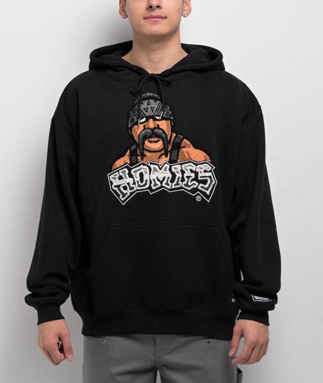 DGA Homies Chenille 8Ball Black Hoodie | Zumiez