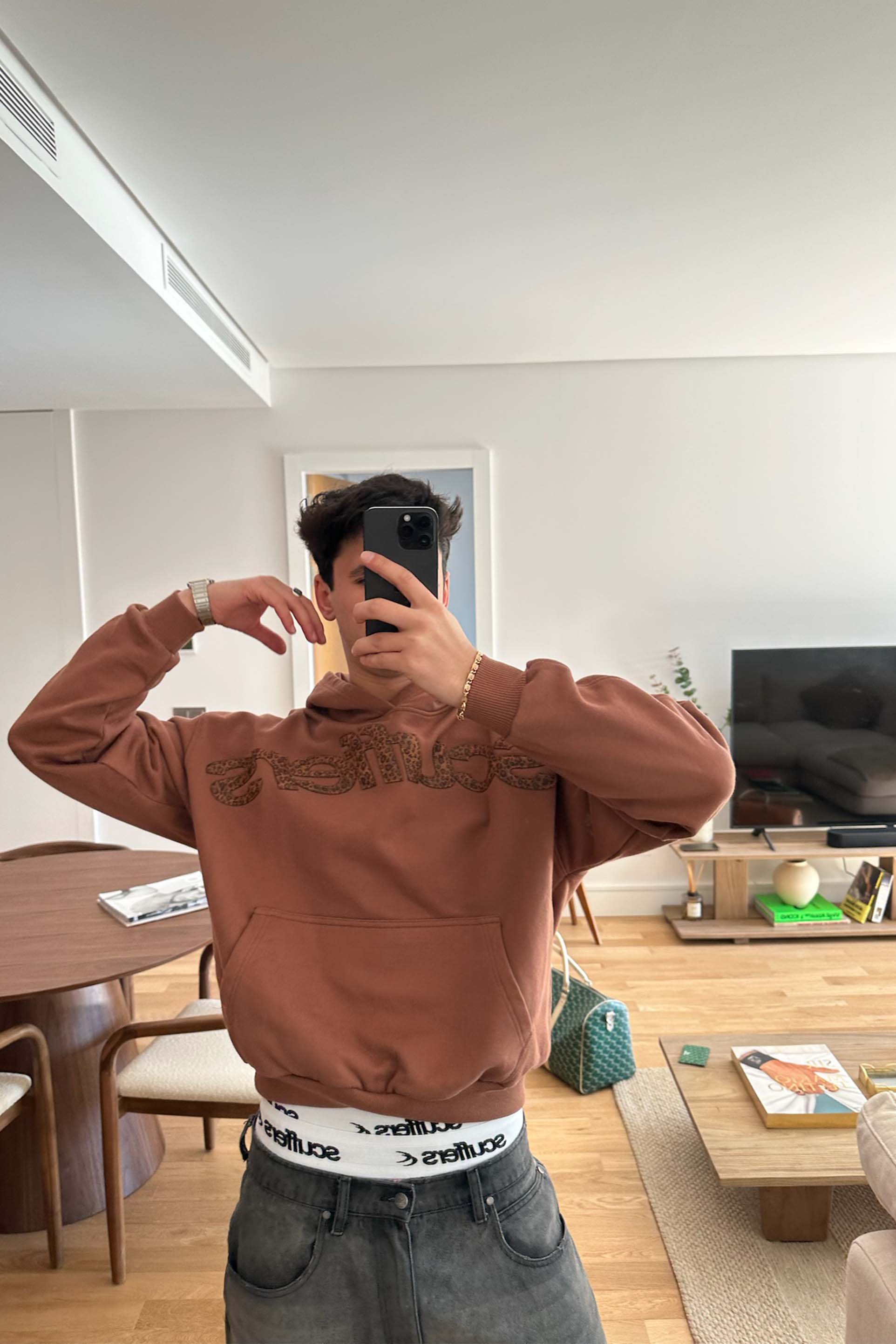 Animal Brown Hoodie – Scuffers