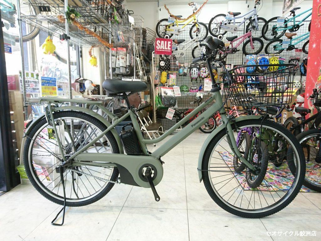 カッコイイ電動アシスト パナソニック ティモS マットオリーブ | セオ