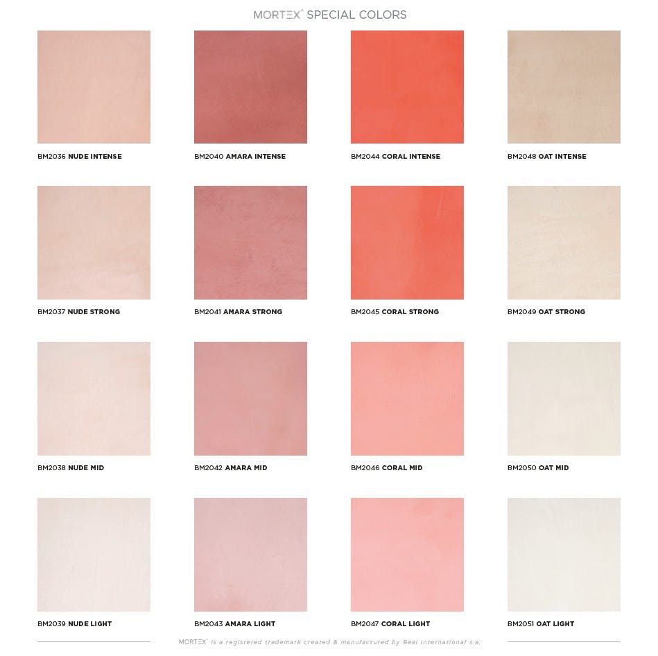 左官材料モールテックスのカラーチャート | SAKAN MAG.（サカンマグ