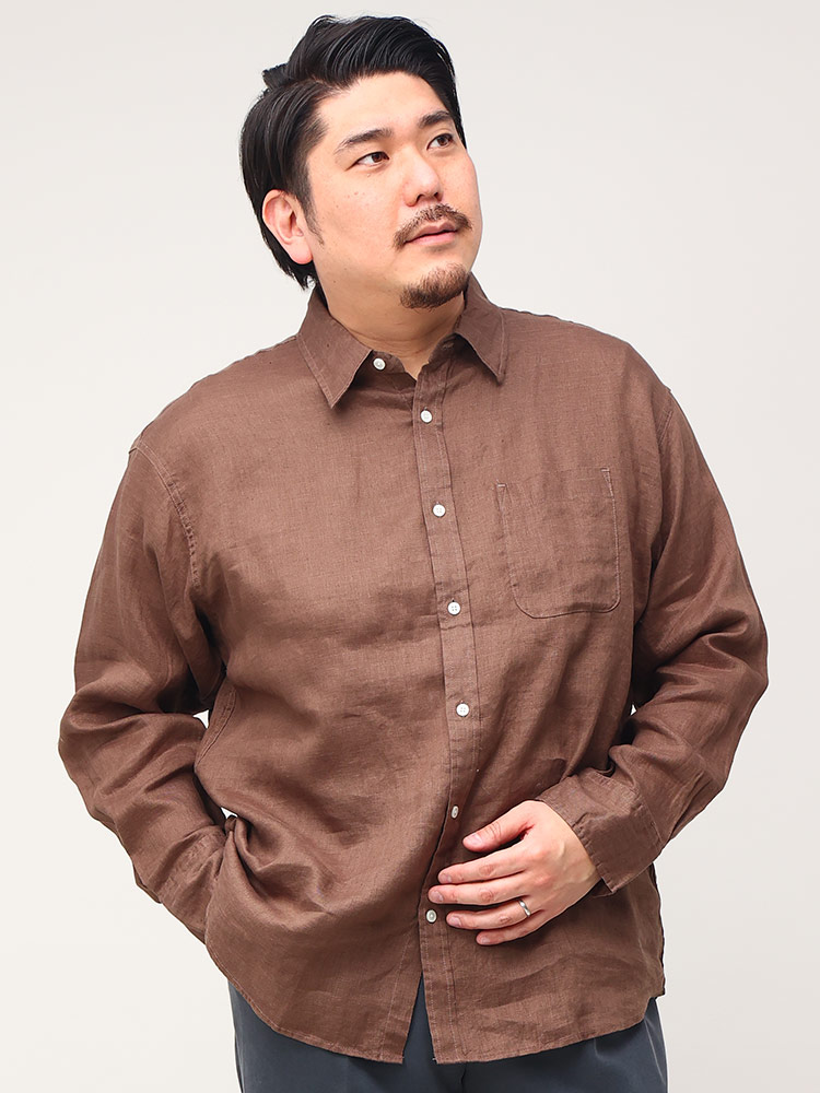 大きいサイズ メンズ B＆T CLUB (ビーアンドティークラブ) 麻100