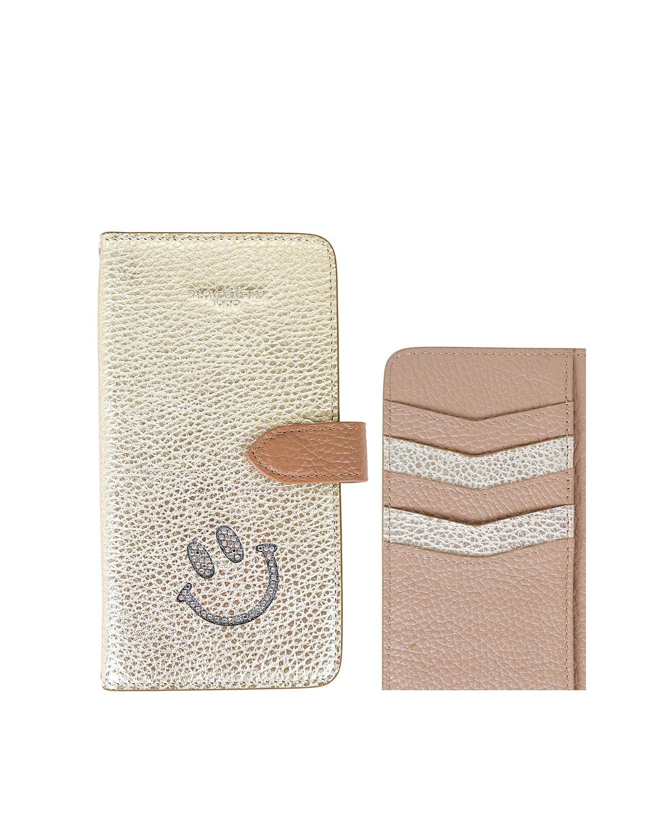 スマイル 多機種対応 手帳型スマホケース 1981