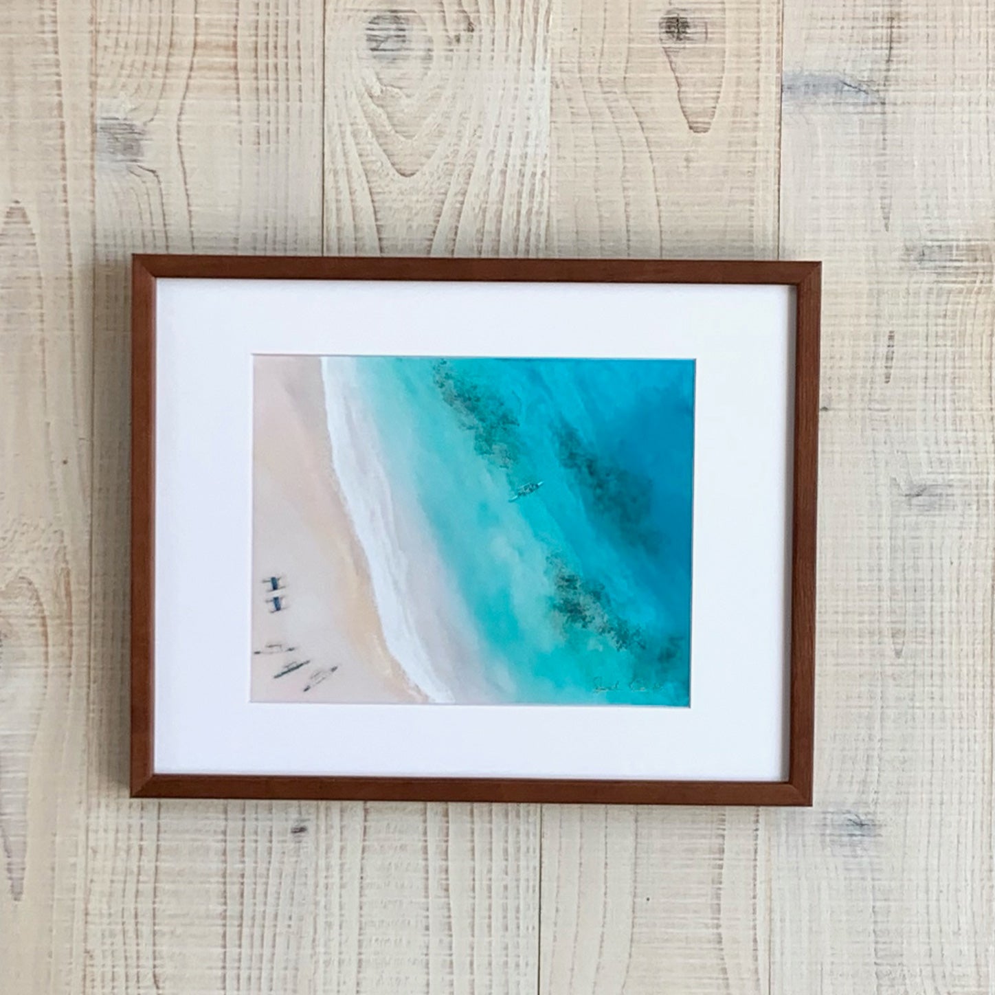 Sarah Caudle / サラカードル】”Lanikai Beach”Matted Prints – Sarah
