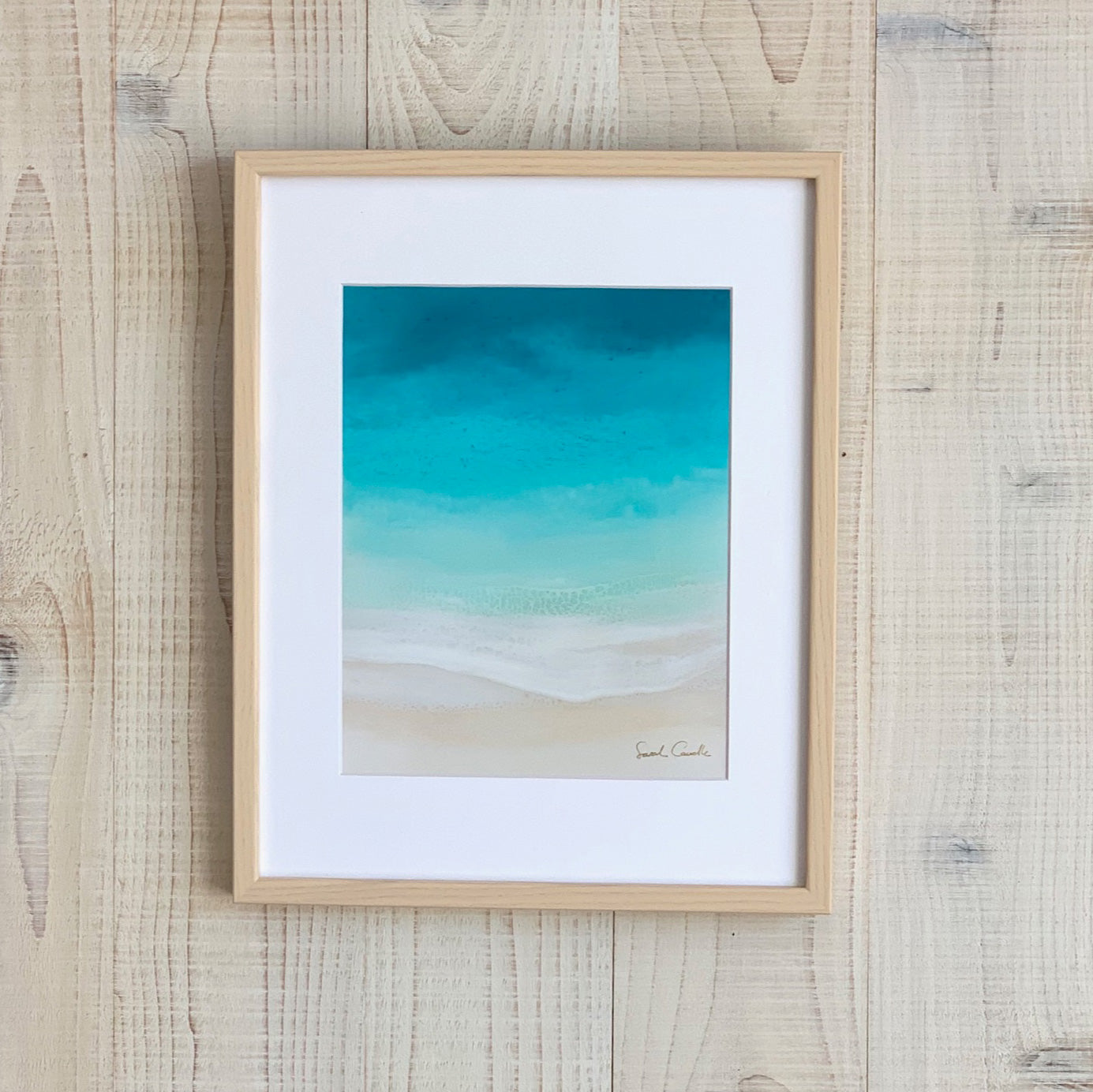 Sarah Caudle / サラカードル】”Soothing Sea”Matted Print – Sarah