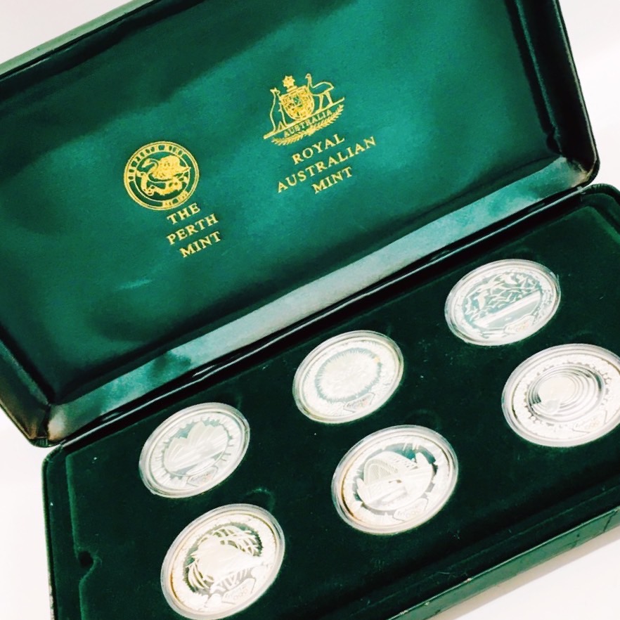 シドニーオリンピック公式記念銀貨6セット【2】純銀.999 総重量217g