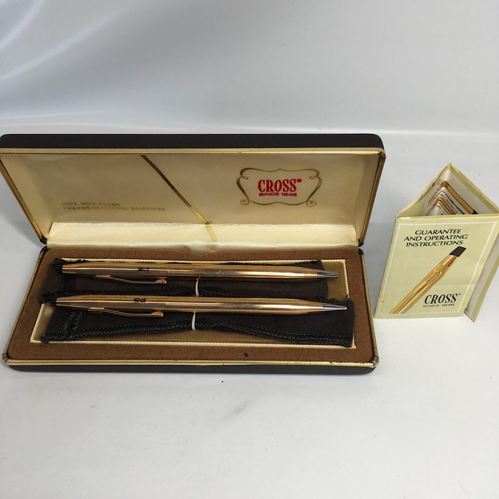 CROSS ボールペン シャープペン セット 14金張りクラシック