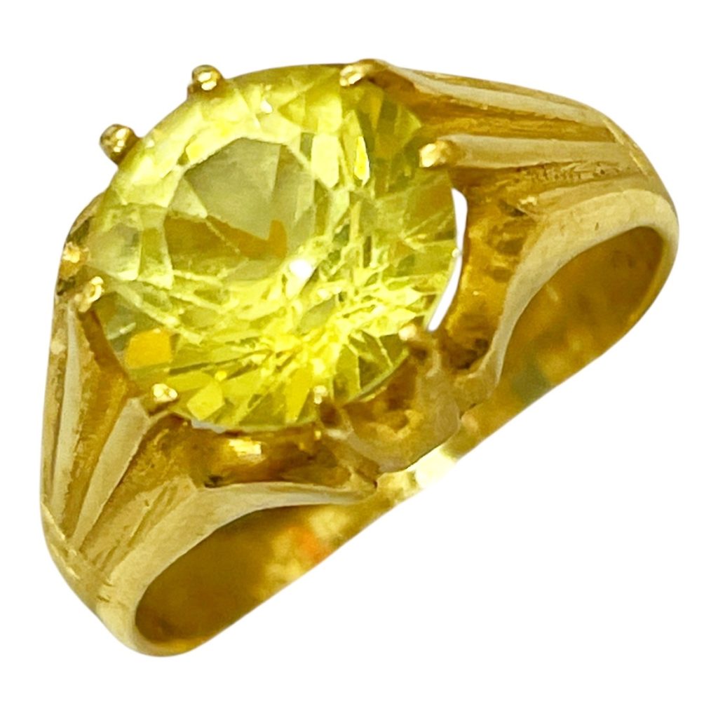 K22 イエローサファイア リング 22金 指輪 アクセサリー 買取の買取