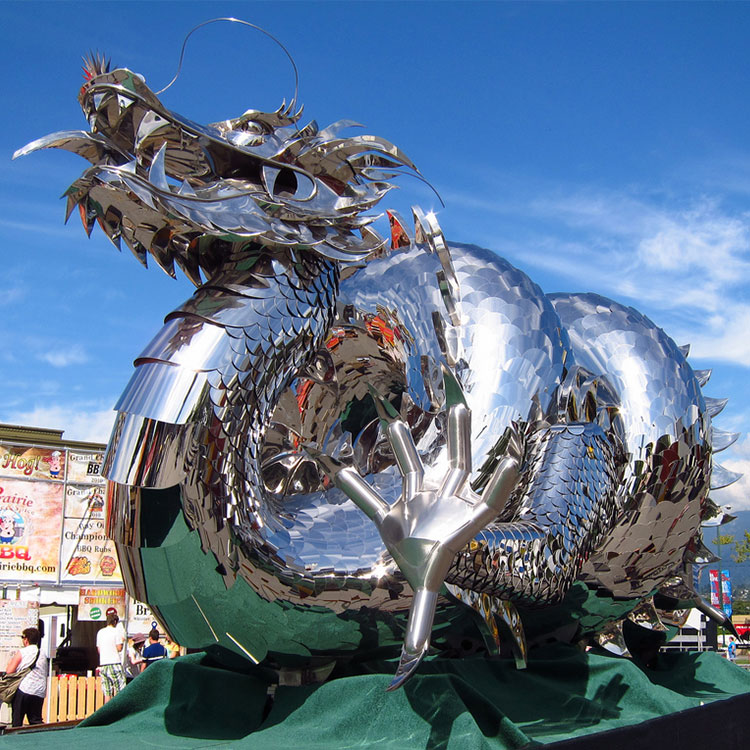 装飾的な屋外用金属製ステンレス鋼ドラゴン彫刻| Alibaba.com