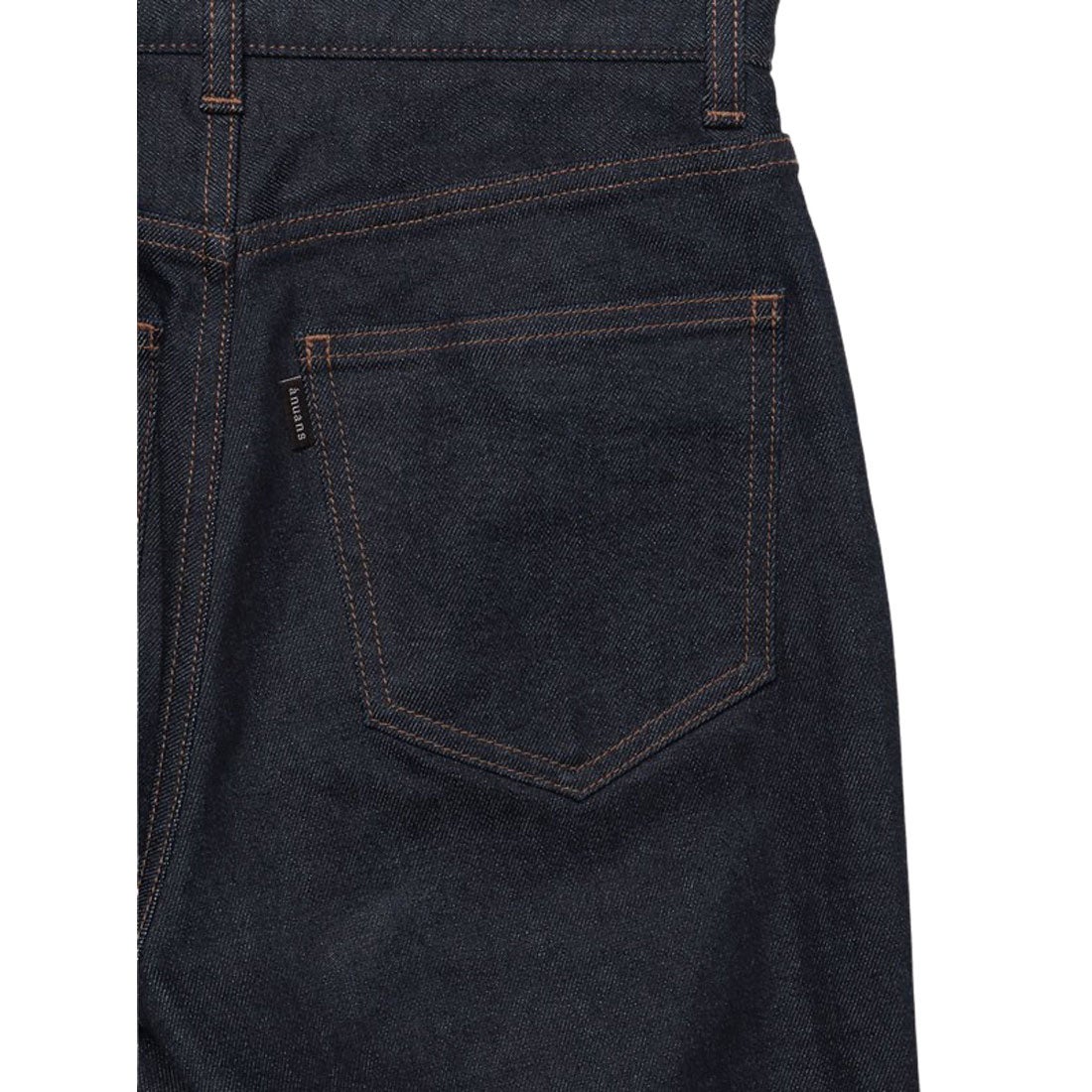 アニュアンス anuans クロップドテーパードデニムパンツ （INDIGO