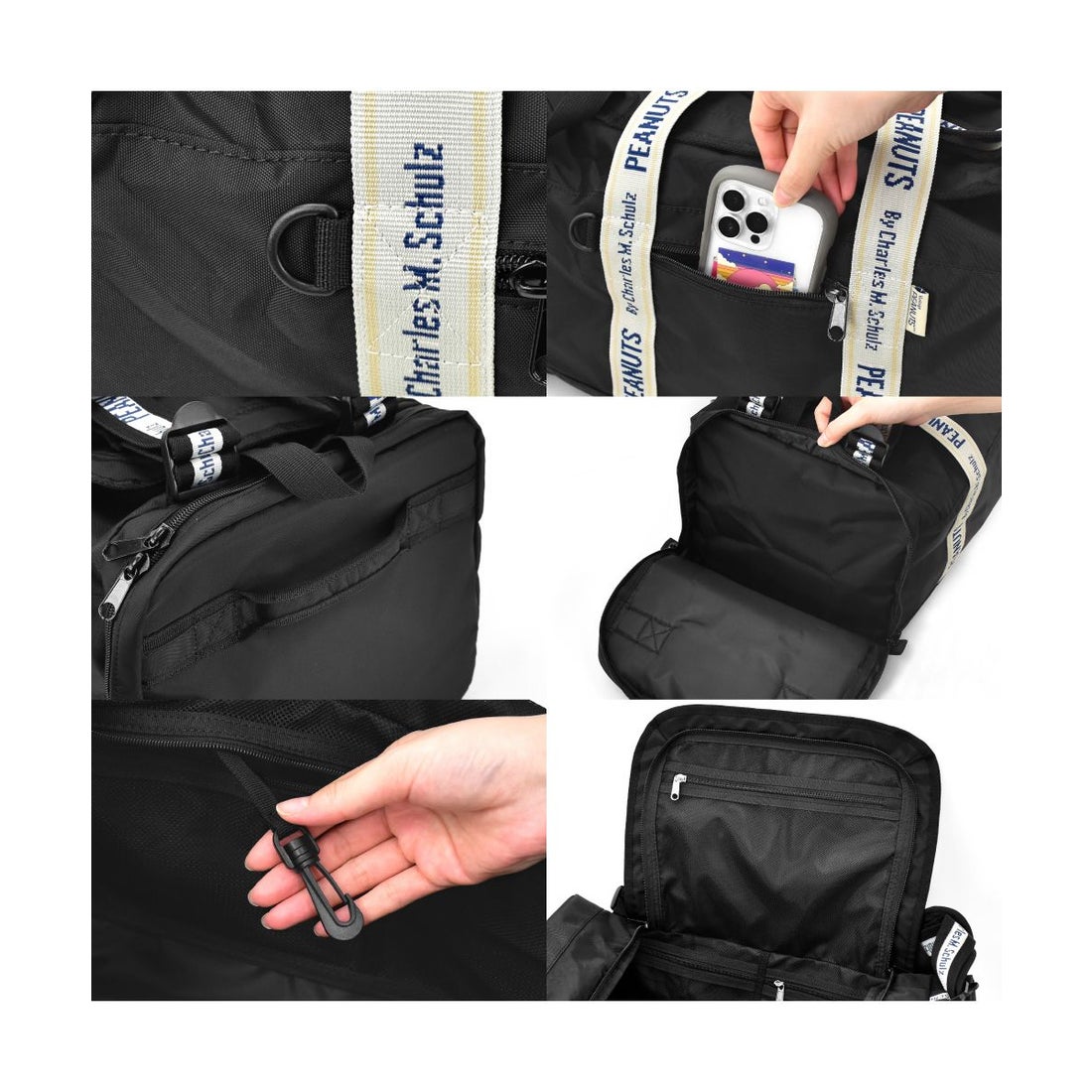 RUNNER スヌーピー ボストンバッグ 35L 大容量 撥水 2way リュック