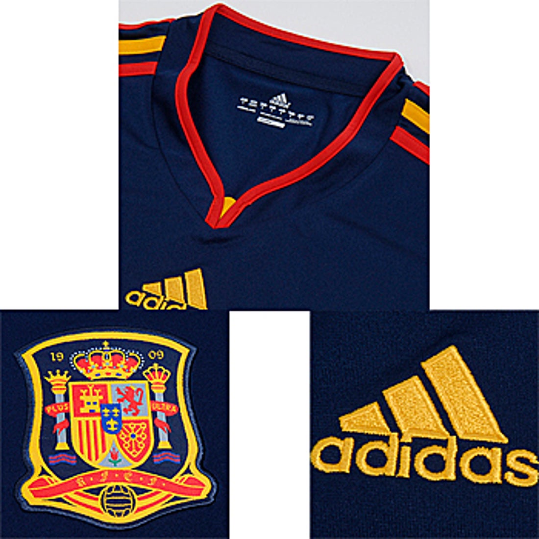 adidas スペイン代表 2010 アウェイ レプリカ半袖ジャージー JJ776