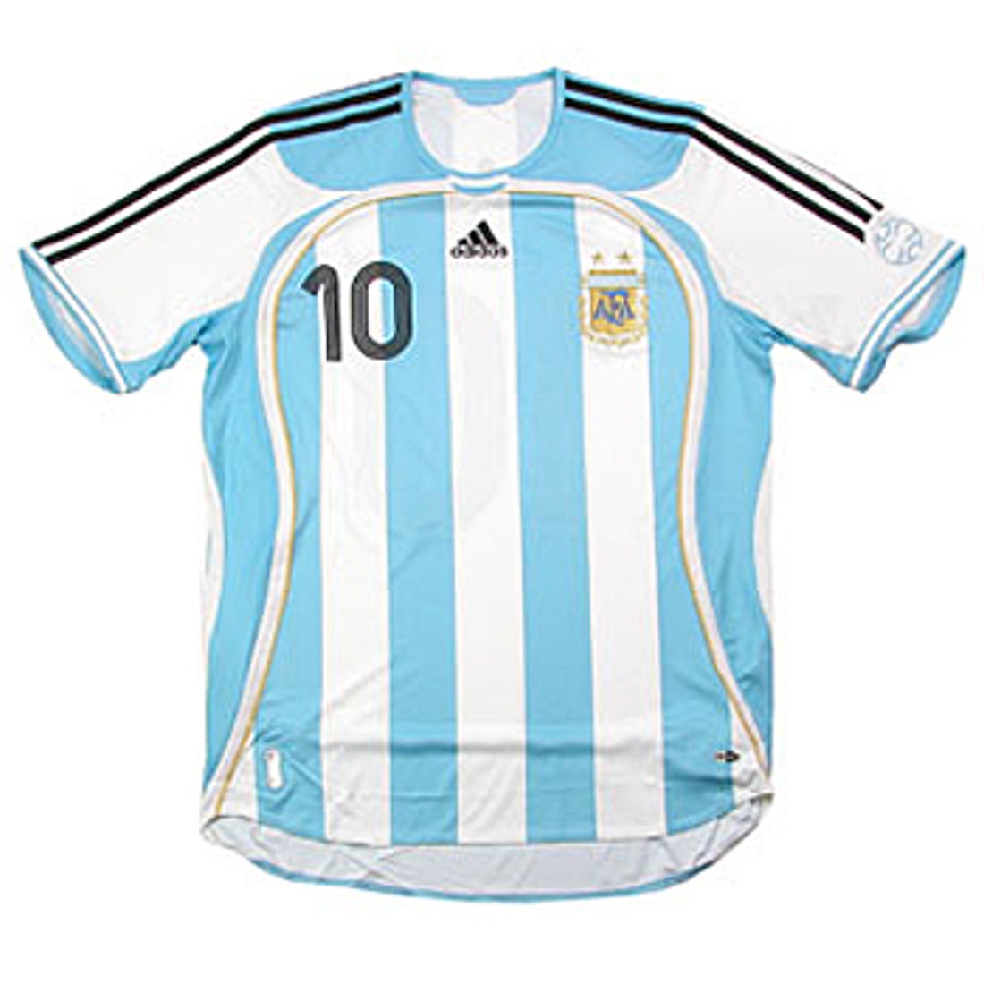 adidas アルゼンチン代表 06/07 ユニフォーム ホーム 半袖 #10