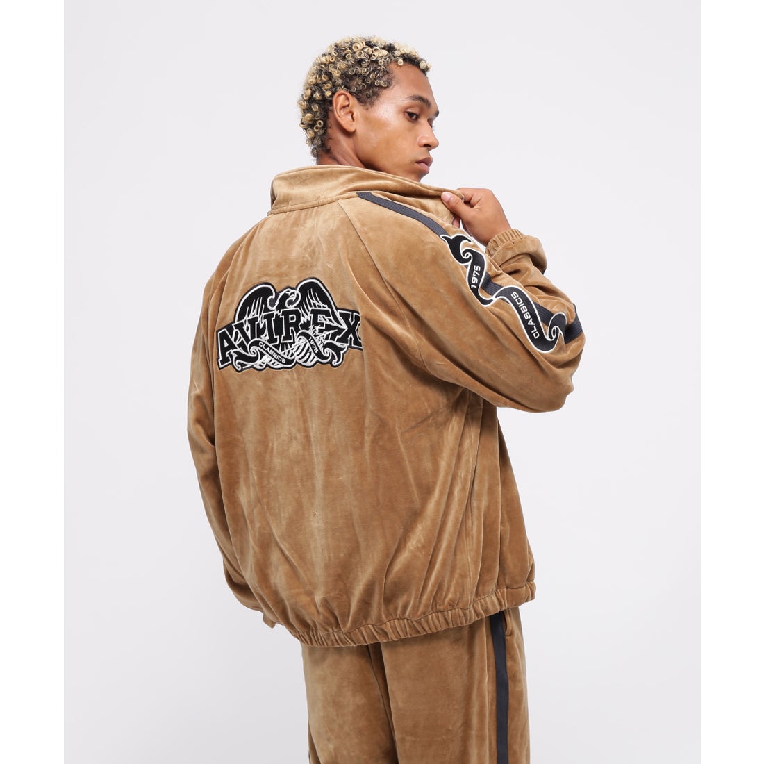 アヴィレックス AVIREX 《WEB&DEPOT限定》VELOUR TRACK JACKET