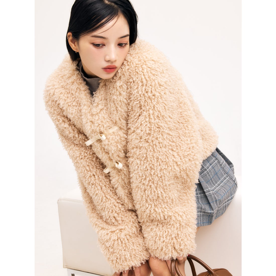 エイミーイストワール EIMY ISTOIRE French poodle fur リボン