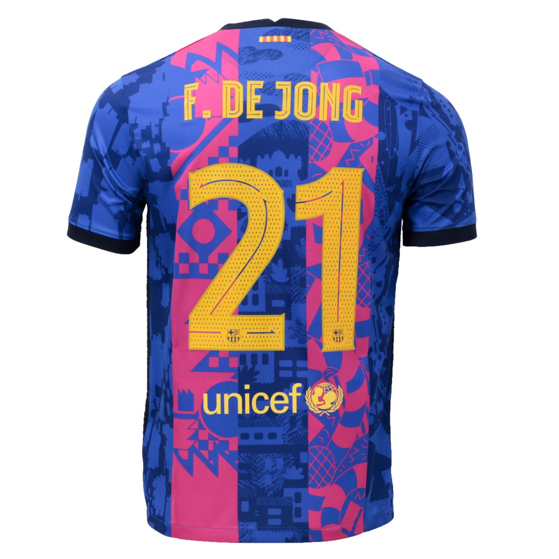 NIKE FCバルセロナ 21/22 ユニフォーム サード 半袖 レプリカ #21.デ