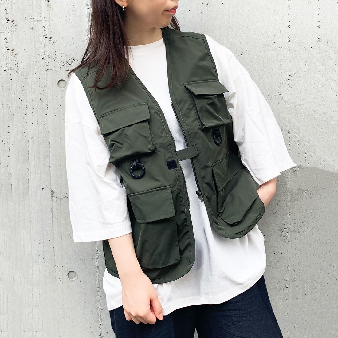 スタイルブロック STYLEBLOCK フィッシングベスト （カーキ） -靴