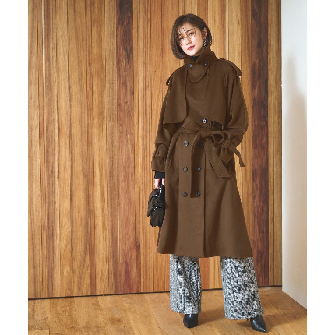 ルイルエブティック RUIRUE BOUTIQUE ロングルーズトレンチコート