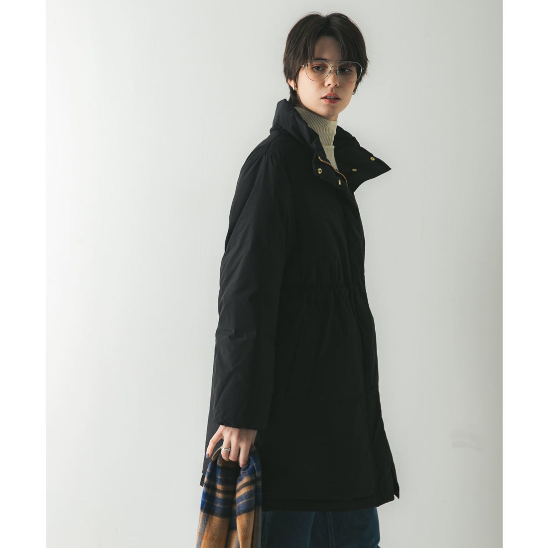 アーバンリサーチ URBAN RESEARCH スタンドカラードロストダウンコート
