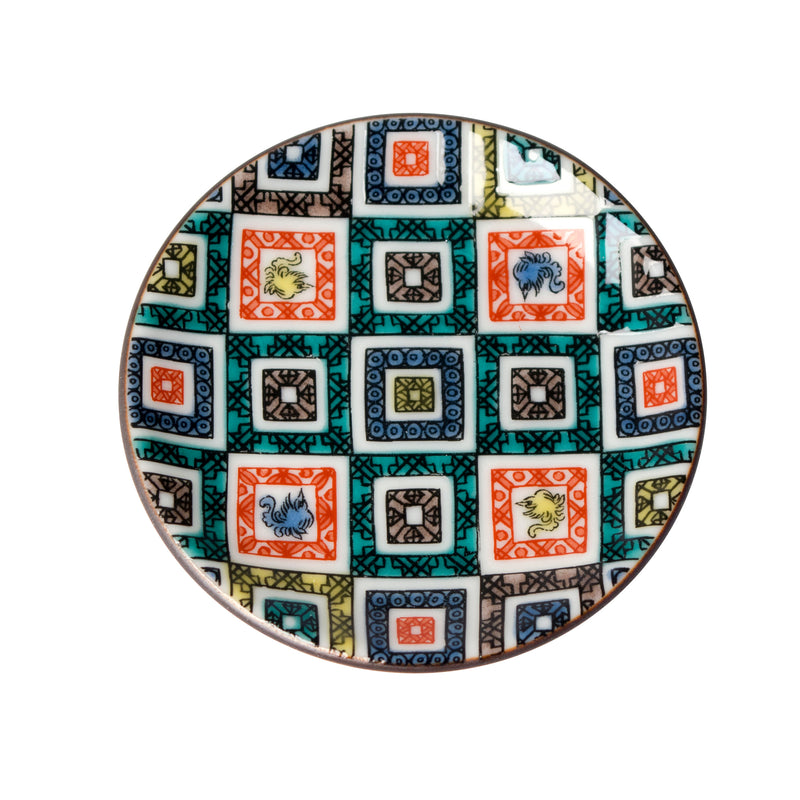 姫皿 古九谷色絵石畳文 MCH-01 – SEIKOU ONLINE