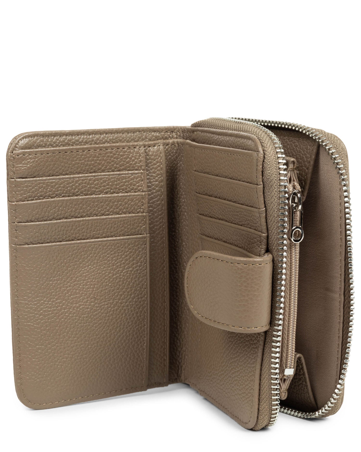 Handle First zipped wallet • SEQUOIA •