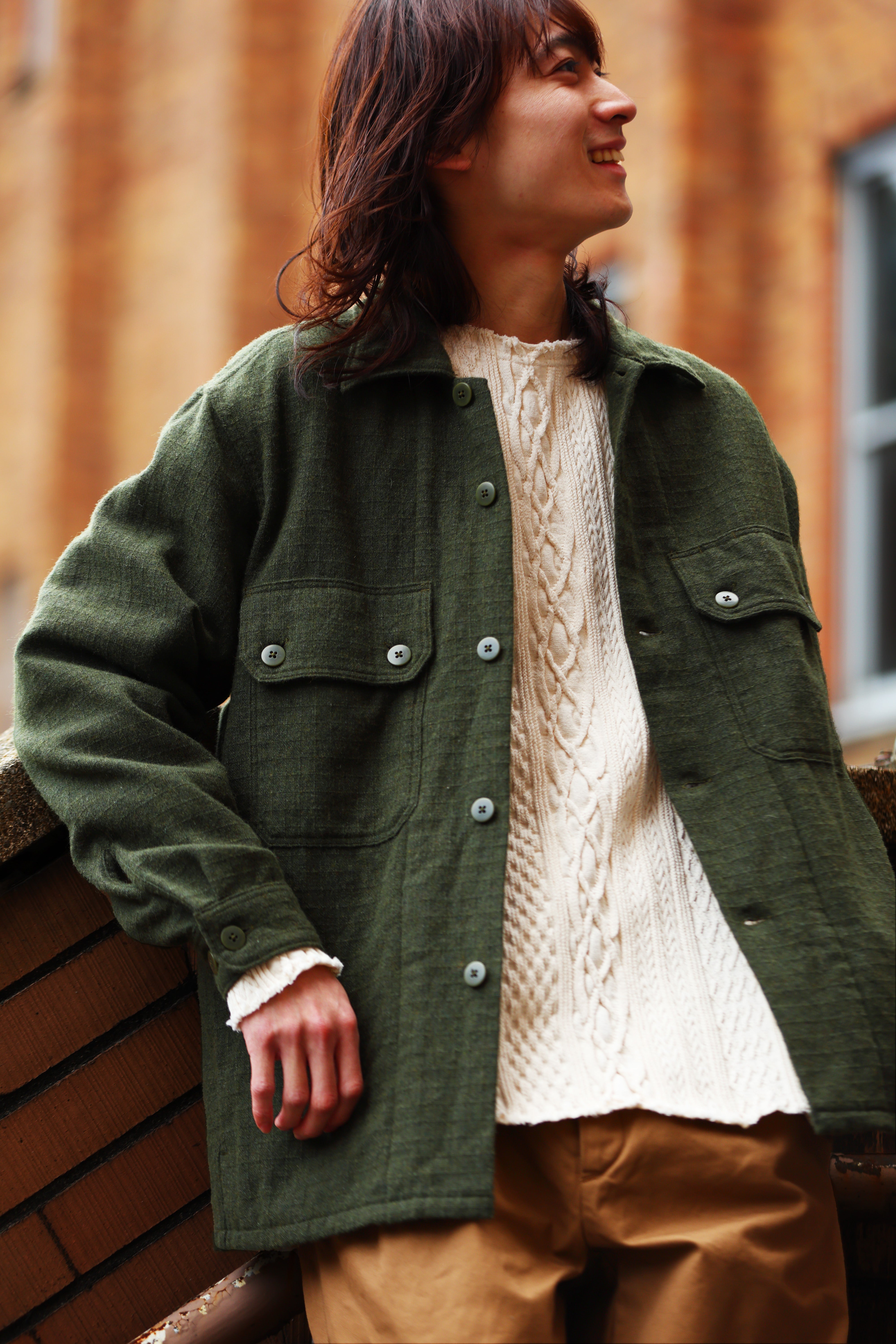 RIP-STOP WOOL C.P.O SHIRT – SEUVAS