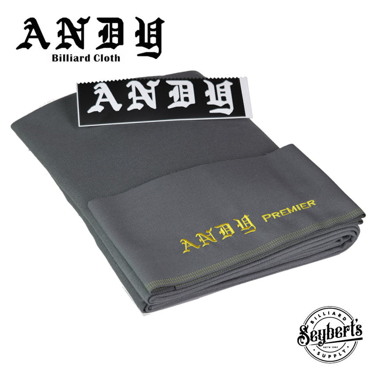 Andy Cloth Premier - Shark Gray - Seybert's Billiards Supply