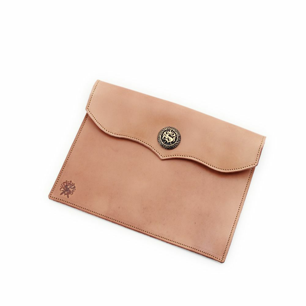 ドキュメントケース Mサイズ 栃木レザー ナチュラル（牛革）│メンズ革