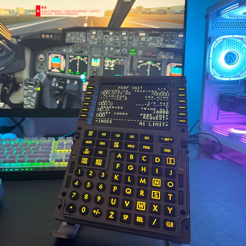 Simplayer フライトシミュレーター CDU コントロールディスプレイ