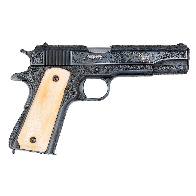 Custom Engraved 1911A1 Pistol sold at auction on 2nd May | Bidsquare